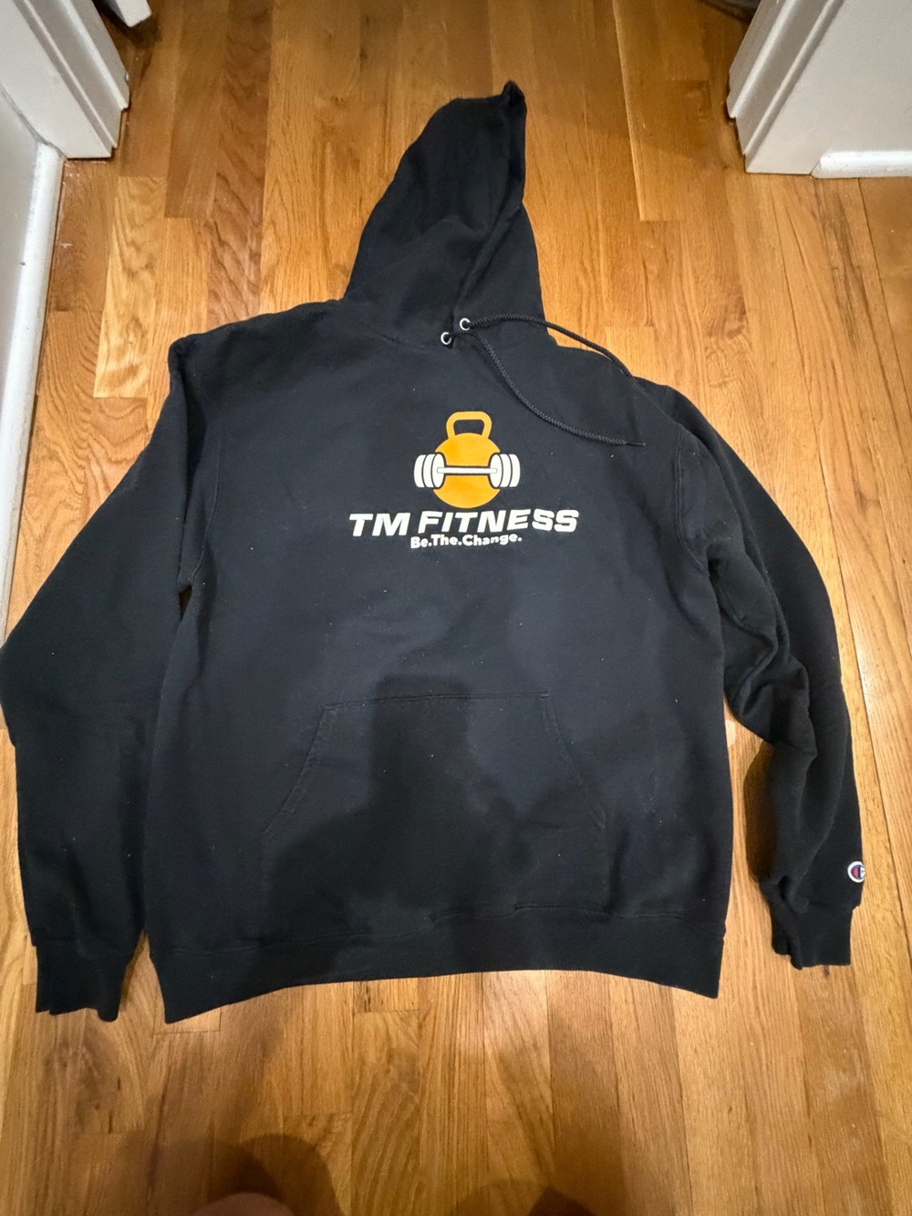 TM Fitness Men's Black Hoodie Sweatshirt